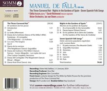 Manuel de Falla (1876-1946): Der Dreispitz (Gesamtaufnahme), CD