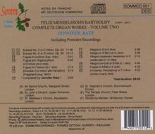 Felix Mendelssohn Bartholdy (1809-1847): Orgelwerke Vol.2, CD