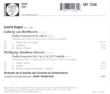 Leonid Kogan spielt Violinkonzerte, CD