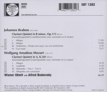 Johannes Brahms (1833-1897): Klarinettenquintett op.115, CD