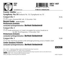 Gustav Mahler (1860-1911): Symphonie Nr.10, 3 CDs