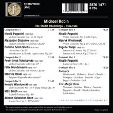 Michael Rabin - The Studio Recordings, 6 CDs