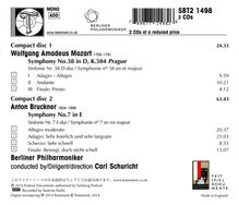 Wolfgang Amadeus Mozart (1756-1791): Symphonie Nr.38, 2 CDs