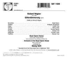 Richard Wagner (1813-1883): Götterdämmerung (3.Akt), CD
