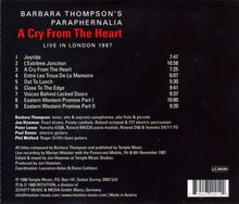 Barbara Thompson (1944-2022): A Cry From The Heart: Live In London, CD