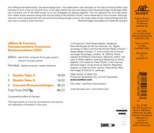 eRikm/Fennesz: Complementary Contrasts Donauschin.., CD