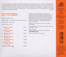 Steve Lantner: Given: Live In Münster 2007, CD