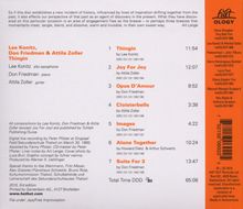 Lee Konitz, Don Friedman &amp; Attila Zoller: Thingin, CD