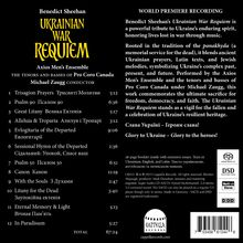 "Ukrainian War Requiem" von Benedict Sheehan, gesungen vom Axios Men’s Ensemble, dirigiert von Michael Zaugg.