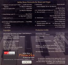 Stellar Brass - Fireworks for Brass and Organ, CD