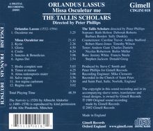 Orlando di Lasso (Lassus) (1532-1594): Missa Osculetur Me, CD