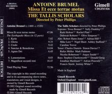 Antoine Brumel (1460-1520): Messe "Et ecce terrae motus", CD