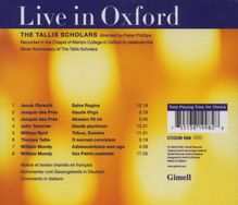 The Tallis Scholars - Live in Oxford, CD