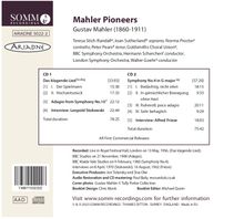 Gustav Mahler (1860-1911): Mahler Pioneers - First Releases of historic Perfomances and Memories of Mahler, 2 CDs