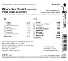 Gioacchino Rossini (1792-1868): Petite Messe Solennelle, 2 CDs