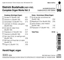 Dieterich Buxtehude (1637-1707): Orgelwerke Vol.3, CD