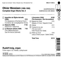 Olivier Messiaen (1908-1992): Orgelwerke Vol.2, CD