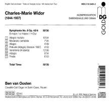 Charles-Marie Widor (1844-1937): Orgelsymphonie Nr.8, CD