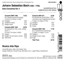 Johann Sebastian Bach (1685-1750): Cembalokonzerte BWV 1061 &amp; 1062, CD