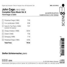 John Cage (1912-1992): Sämtliche Klavierwerke Vol.8, CD