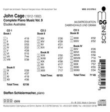 John Cage (1912-1992): Sämtliche Klavierwerke Vol.9, 3 CDs