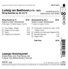 Ludwig van Beethoven (1770-1827): Streichquartette Nr.9 &amp; 10, CD