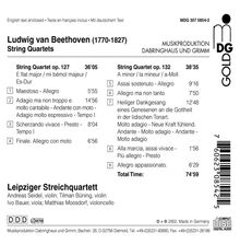 Ludwig van Beethoven (1770-1827): Streichquartette Nr.12 &amp; 15, CD