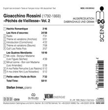 Gioacchino Rossini (1792-1868): Klavierwerke Vol.2, CD
