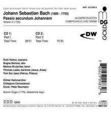 Johann Sebastian Bach (1685-1750): Johannes-Passion BWV 245, 2 CDs