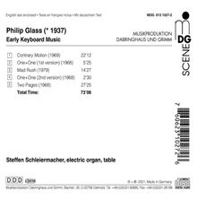 Philip Glass (geb. 1937): Orgelwerke, CD