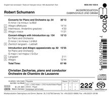 Robert Schumann (1810-1856): Klavierkonzert op.54, Super Audio CD