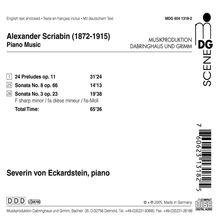 Alexander Scriabin (1872-1915): Klaviersonaten Nr.3 &amp; 8, CD