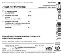 Joseph Haydn (1732-1809): Symphonien Nr.92 &amp; 94, Super Audio CD