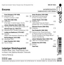 Leipziger Streichquartett - Encores, CD