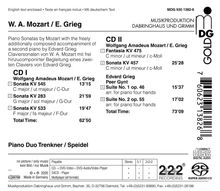 Edvard Grieg (1843-1907): Klaviermusik von W.A.Mozart, 2 Super Audio CDs