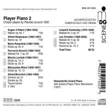 Player Piano Vol.2 - Famous Pianists around 1900 play Chopin, CD