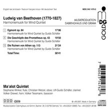Ludwig van Beethoven (1770-1827): Kammermusik für Bläser - "Harmoniemusik", CD