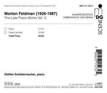 Morton Feldman (1926-1987): Die späten Klavierwerke Vol.3, CD