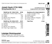 Joseph Haydn (1732-1809): Streichquartette Vol.2, CD