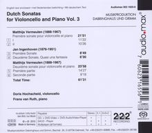 Doris Hochscheid - Dutch Sonatas für Cello &amp; Klavier Vol.3, Super Audio CD