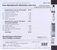 Felix Mendelssohn Bartholdy (1809-1847): Symphonien Nr.3 &amp; 4, Super Audio CD