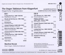 Manfred Novak - Klagenfurter Orgeltabulatur, 2 CDs