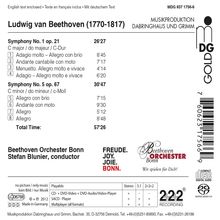 Ludwig van Beethoven (1770-1827): Symphonien Nr.1 &amp; 5, Super Audio CD