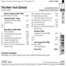 Ensemble Avantgarde - The New York School, CD