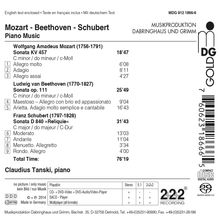 Claudius Tanski - Mozart / Beethoven / Schubert, Super Audio CD