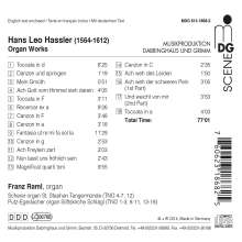 Hans Leo Hassler (1564-1612): Orgelwerke, CD