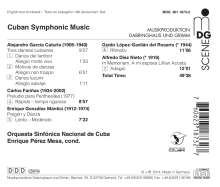 Cuban Symphonic Music, CD