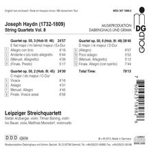 Joseph Haydn (1732-1809): Streichquartette Vol.8, CD