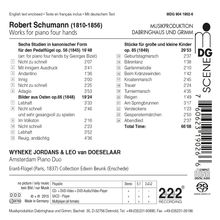 Robert Schumann (1810-1856): Werke für Klavier 4-händig, Super Audio CD