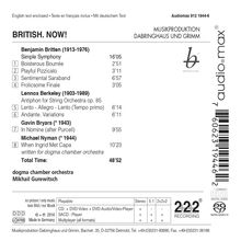 dog.ma Chamber Orchestra Nr.4 "British.Now!", Super Audio CD